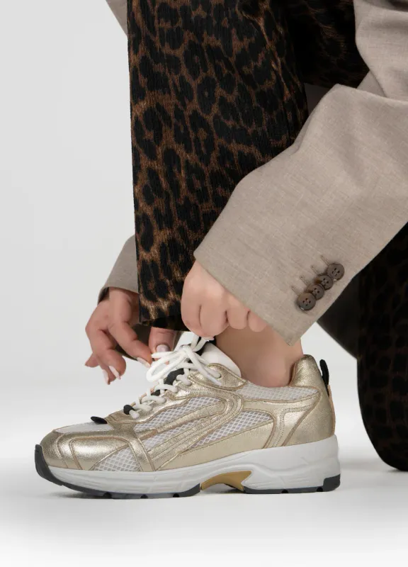DWRS Neya mesh sneaker champagne white