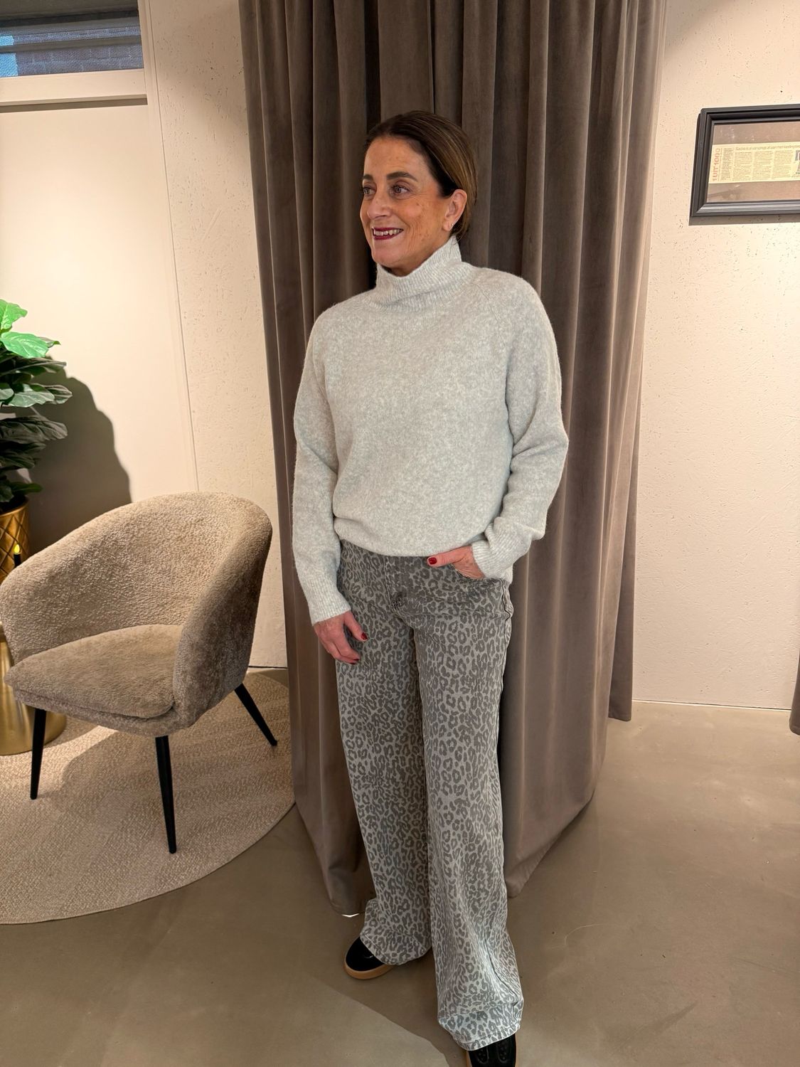 Pien panter wide leg jeans