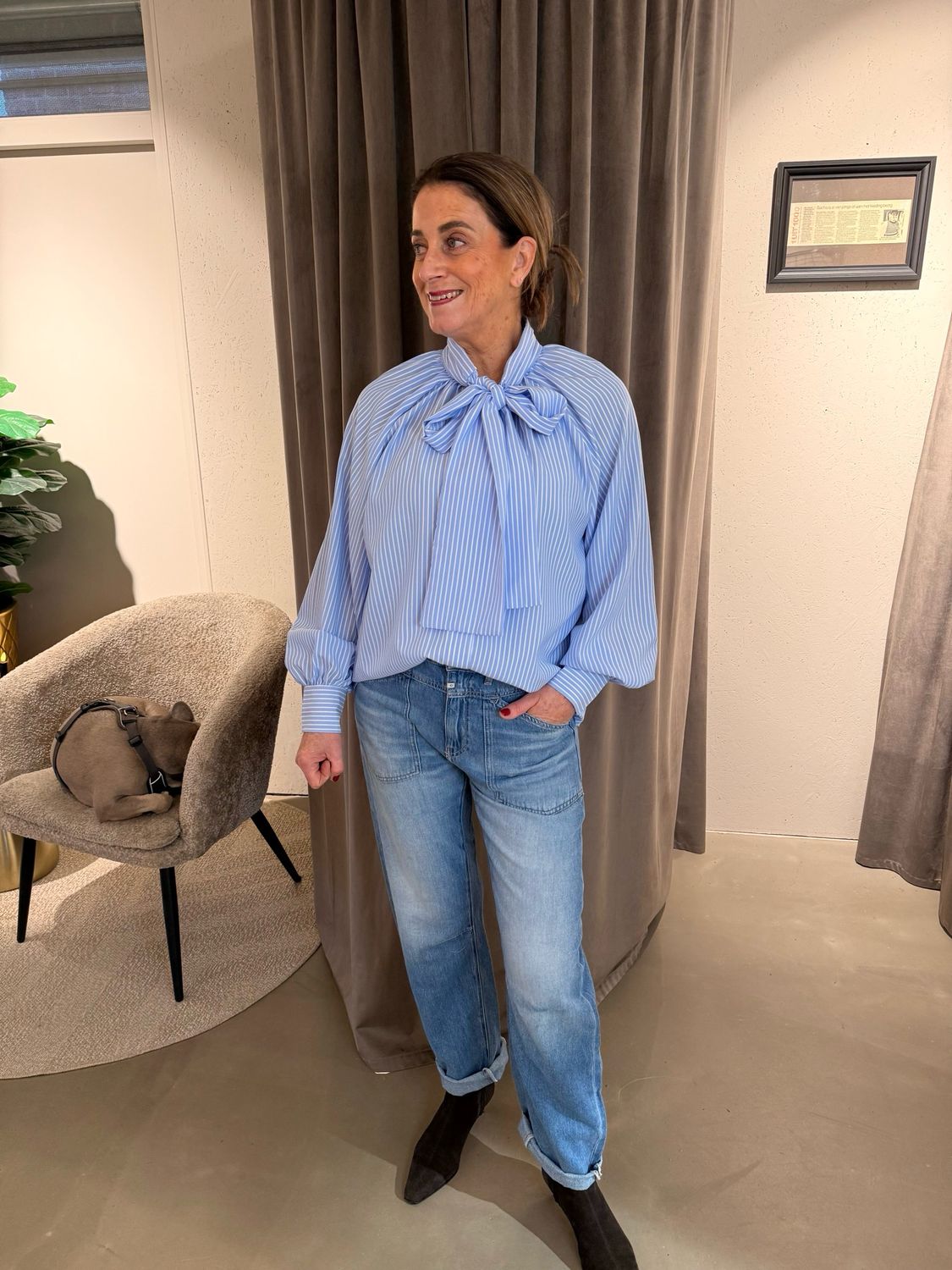 Luna blouse met strik