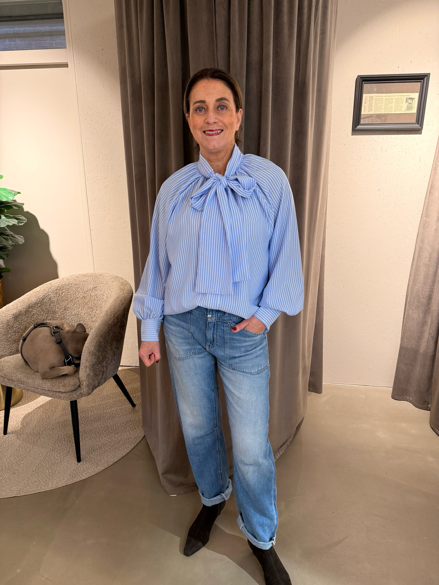 Luna blouse met strik