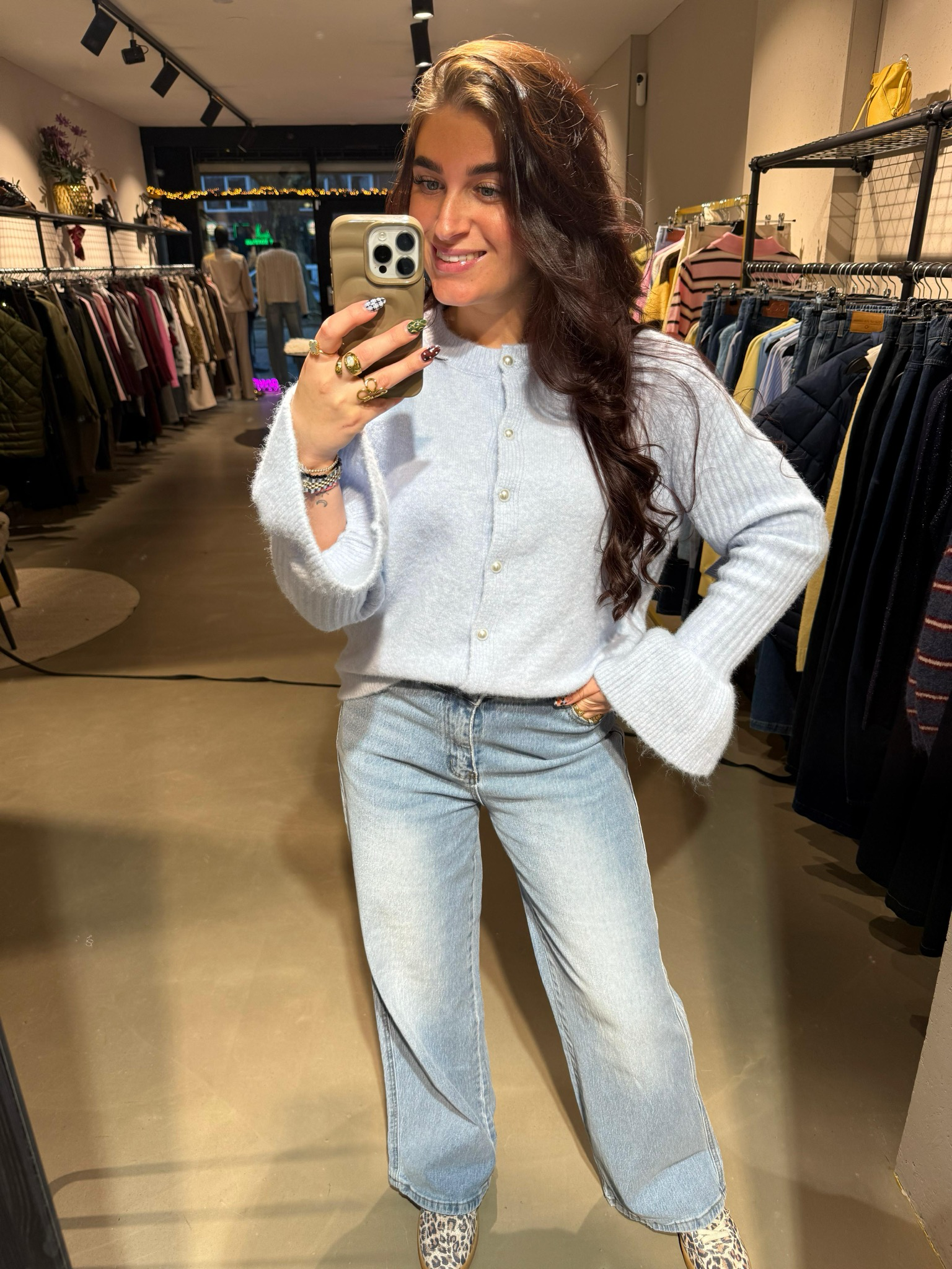 Yara vest in baby blue