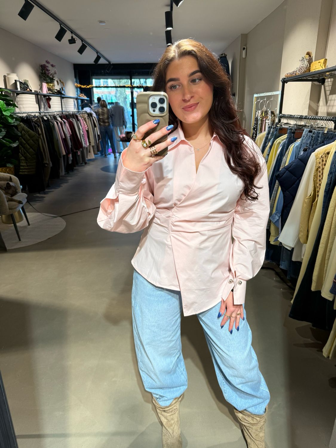 Isabella blouse rose