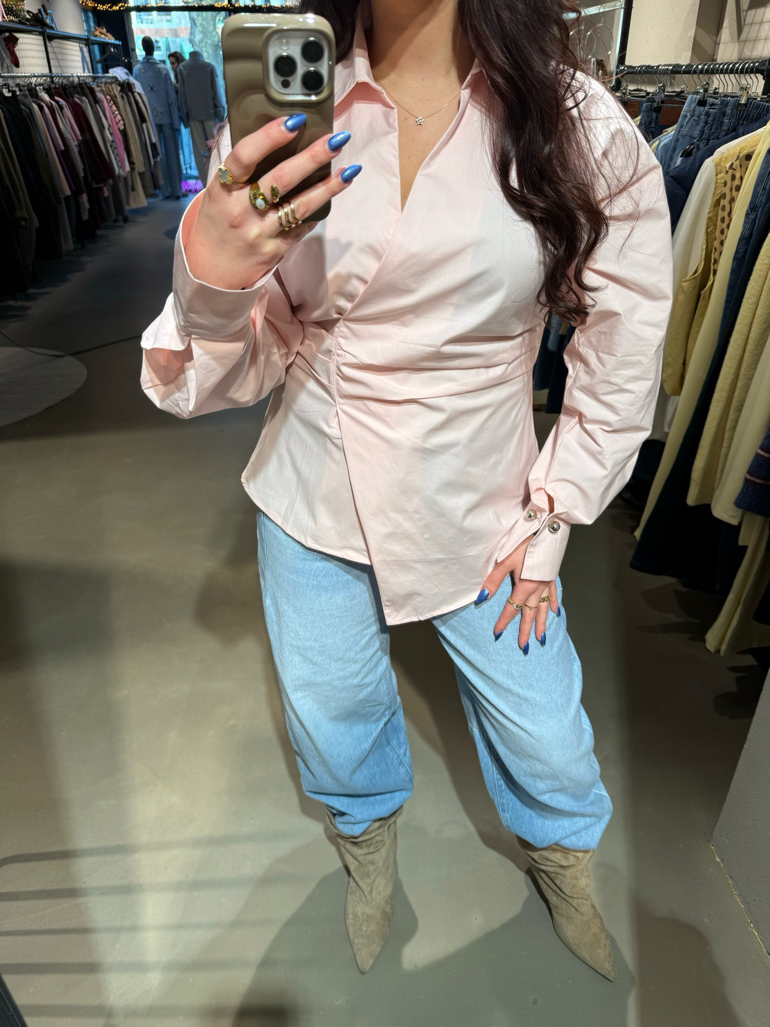 Isabella blouse rose