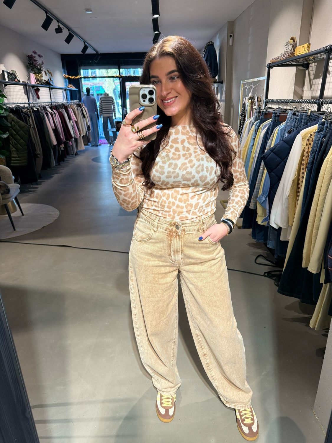 Jolie longsleeve panter