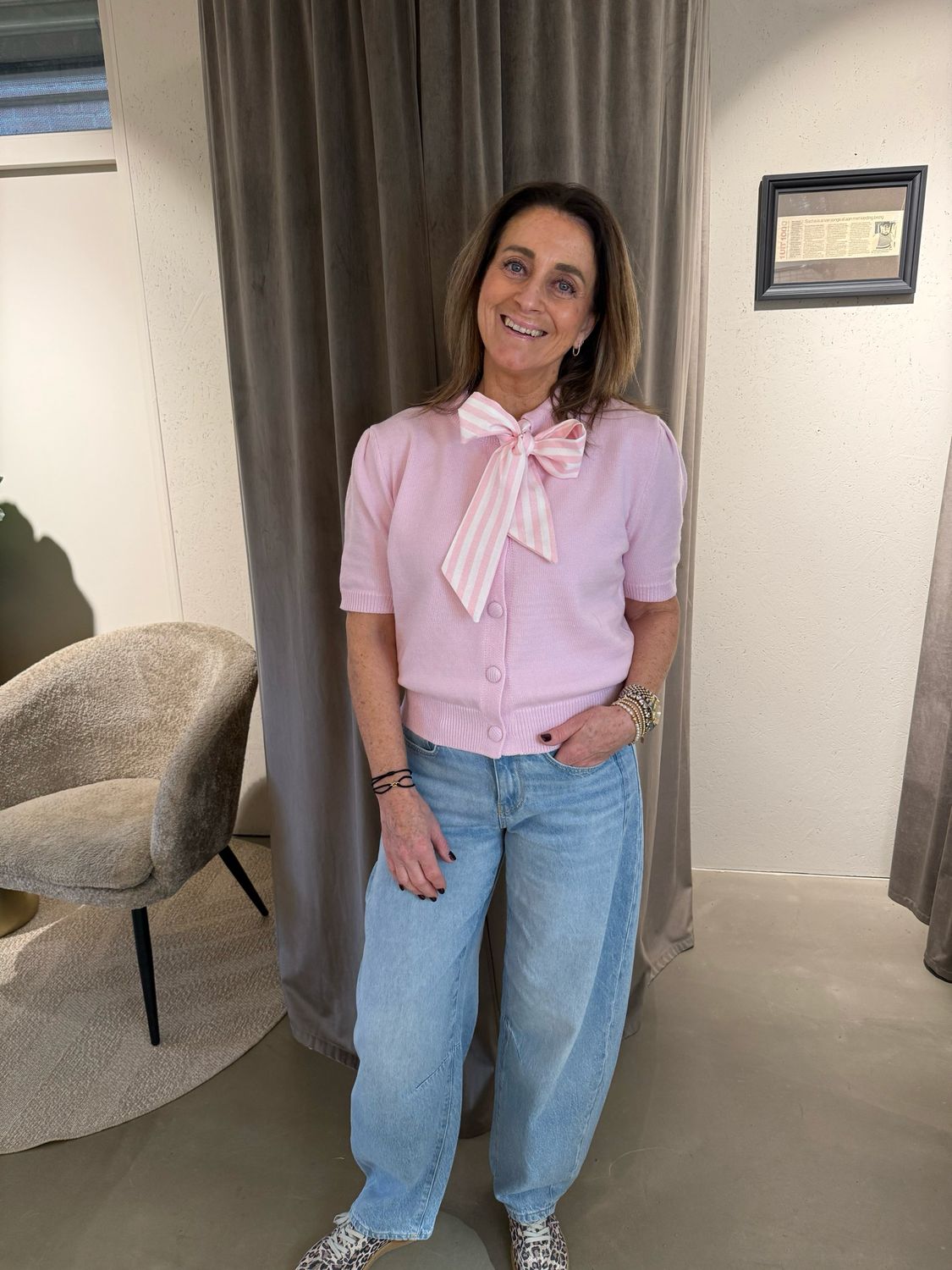 Mara baby roze met strik