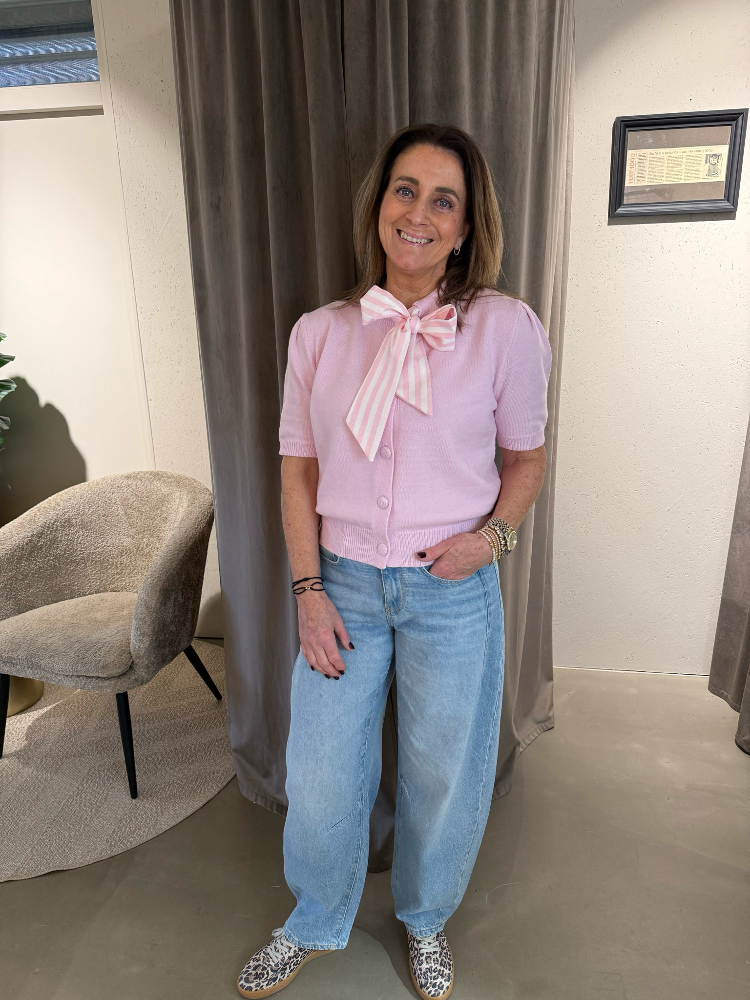 Mara baby roze met strik