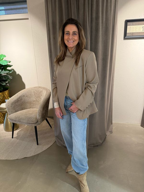 Millie blazer taupe