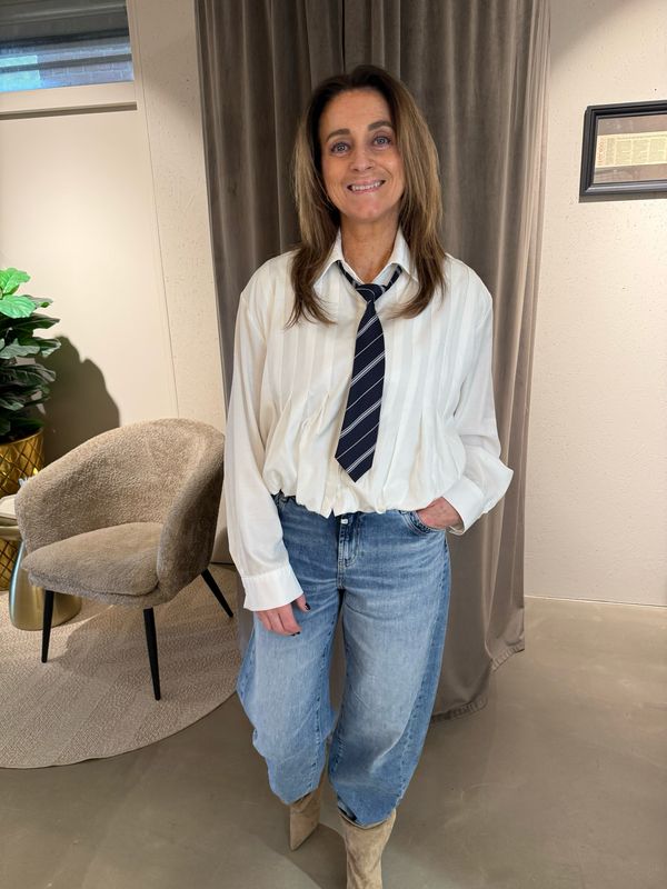 Noor witte blouse, cropped