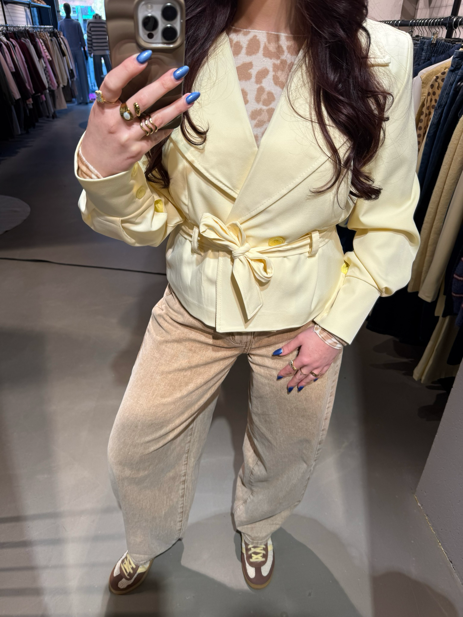 Suze korte blazer met strik