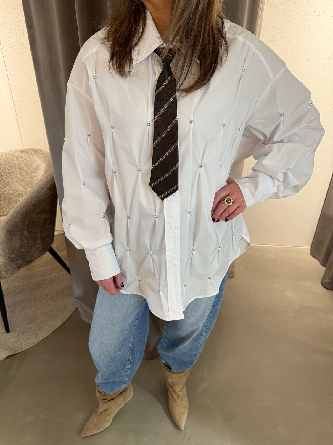 Karin stropdas bruin