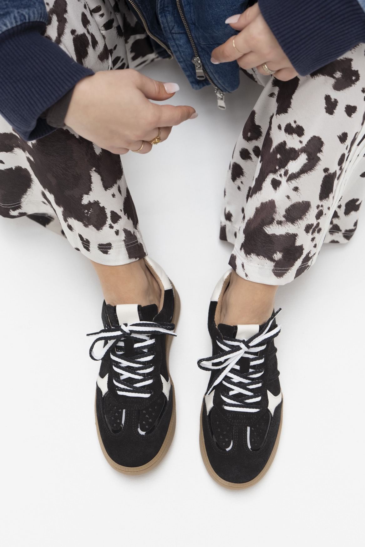 DWRS Mirabel sneaker suede black
