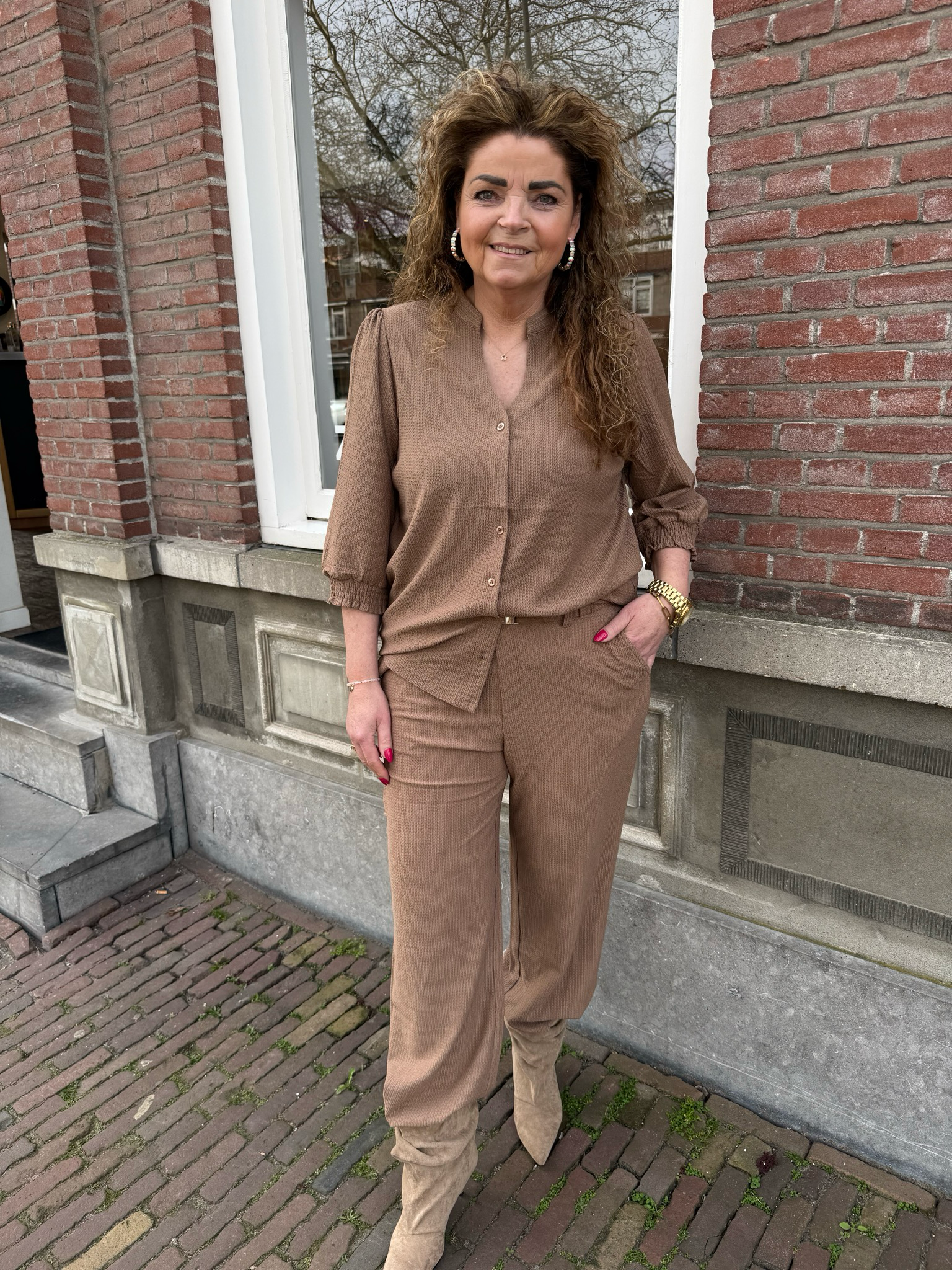 C&S Laila blouse latte