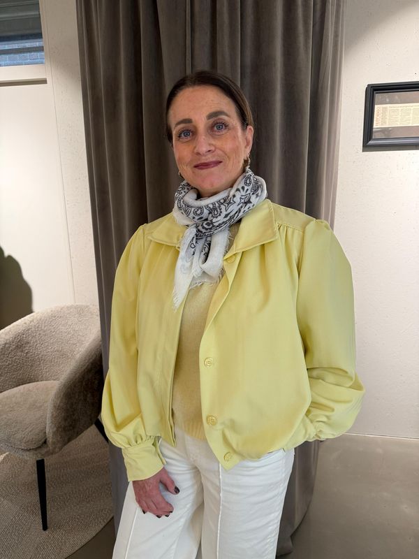 Lola bomber jacket butter yellow