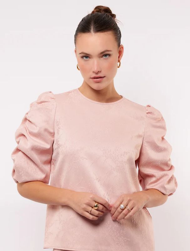 FLURESK Melanie top Pastel peach