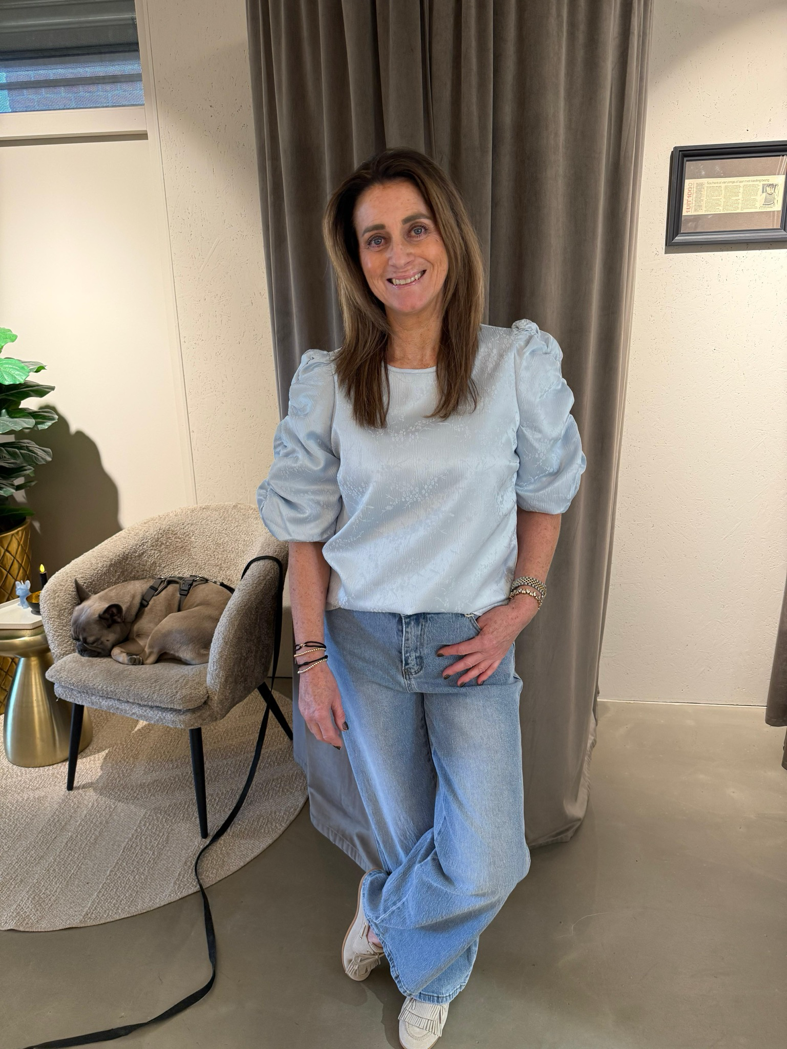 FLURESK Melanie top Light blue