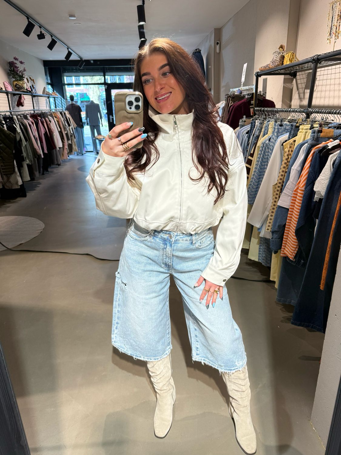 Maud bomber jacket off white