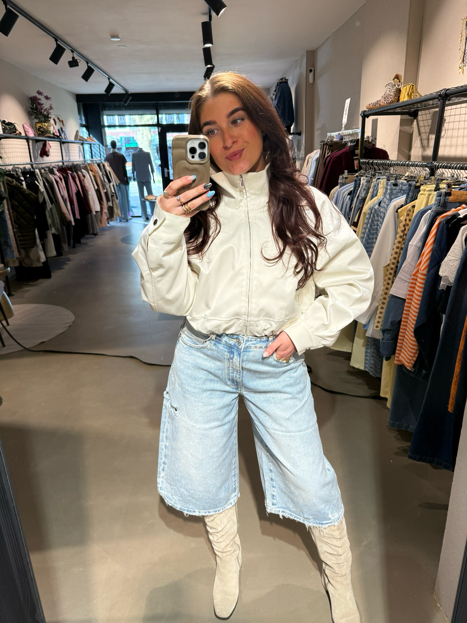 Maud bomber jacket off white