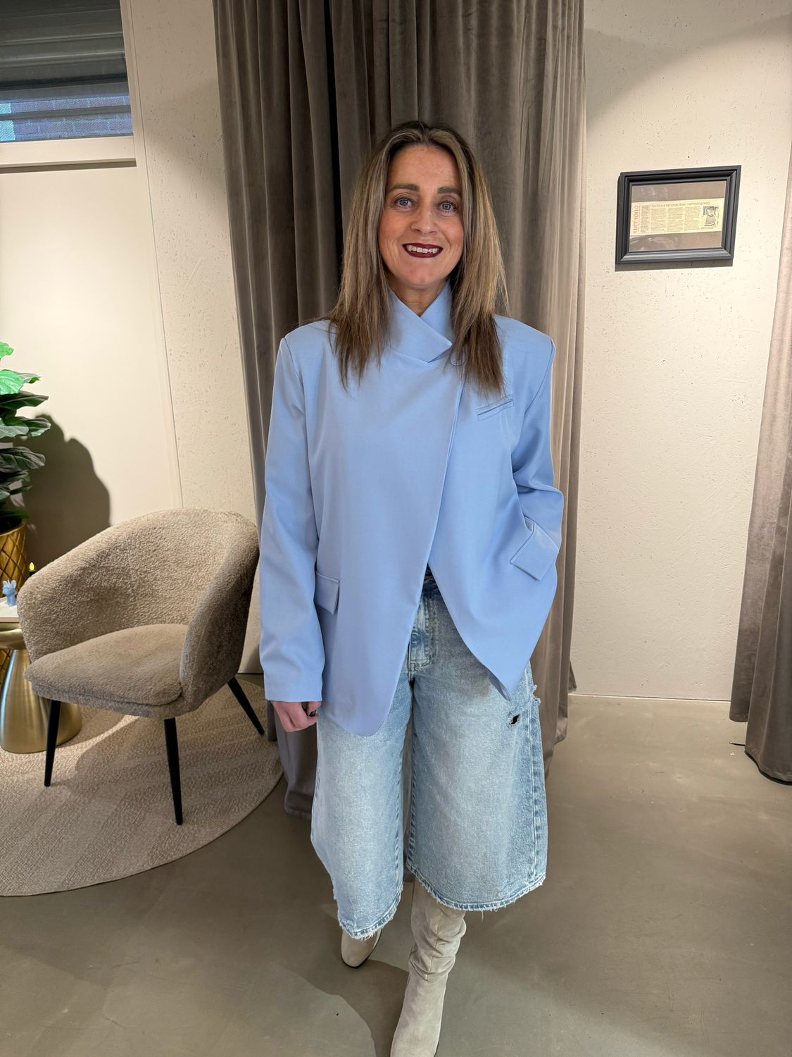 Millie blazer baby blue