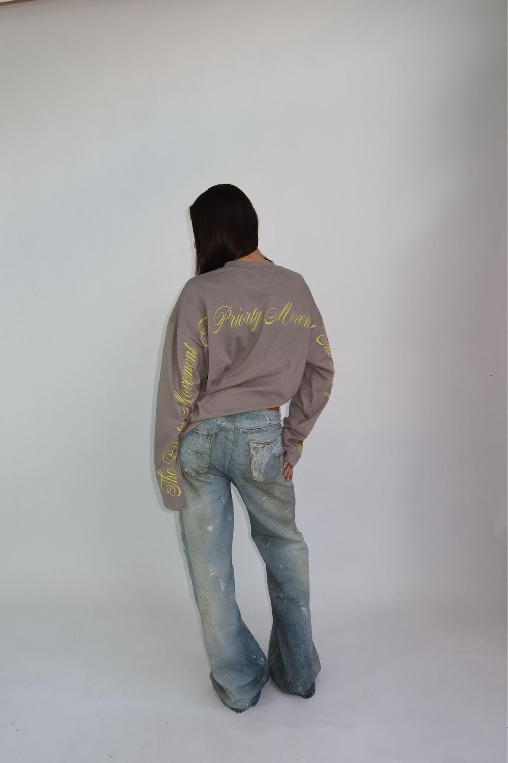 Carly longsleeve grey/taupe Carly longsleeve grey/taupe