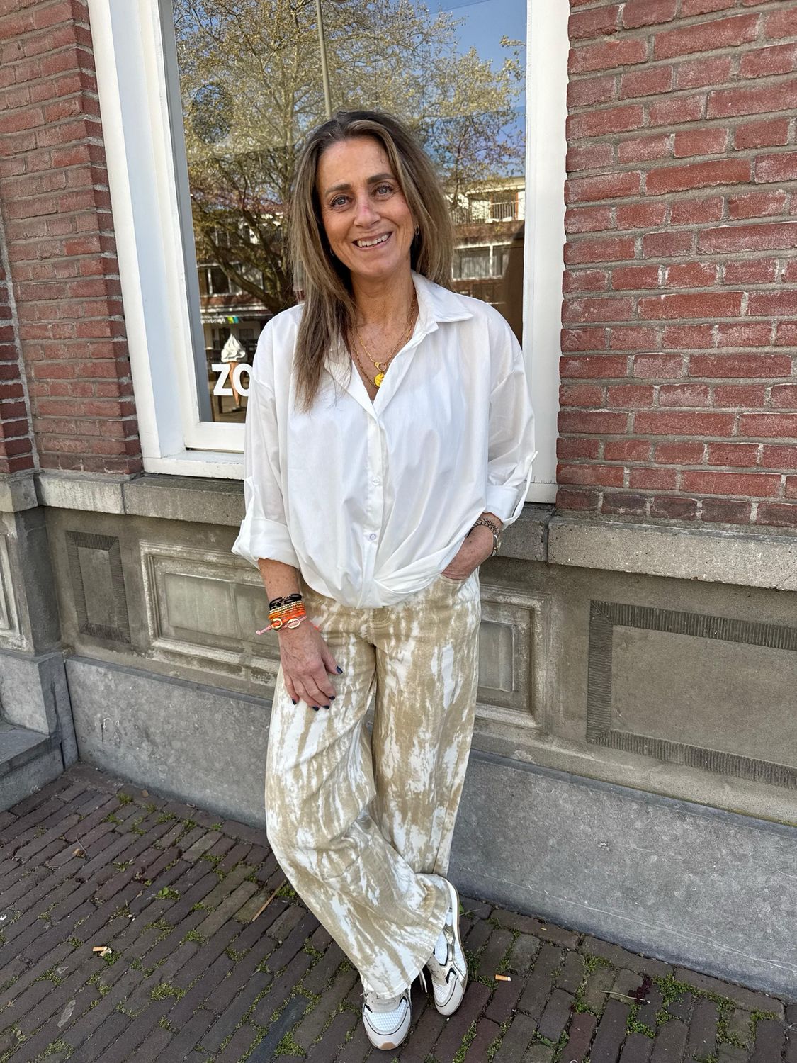 Andrea balloon blouse wit