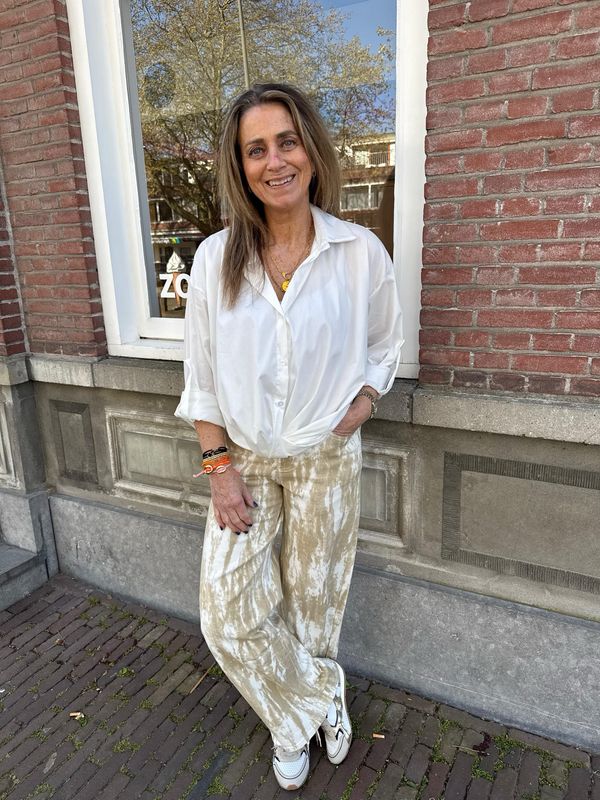 Andrea balloon blouse wit