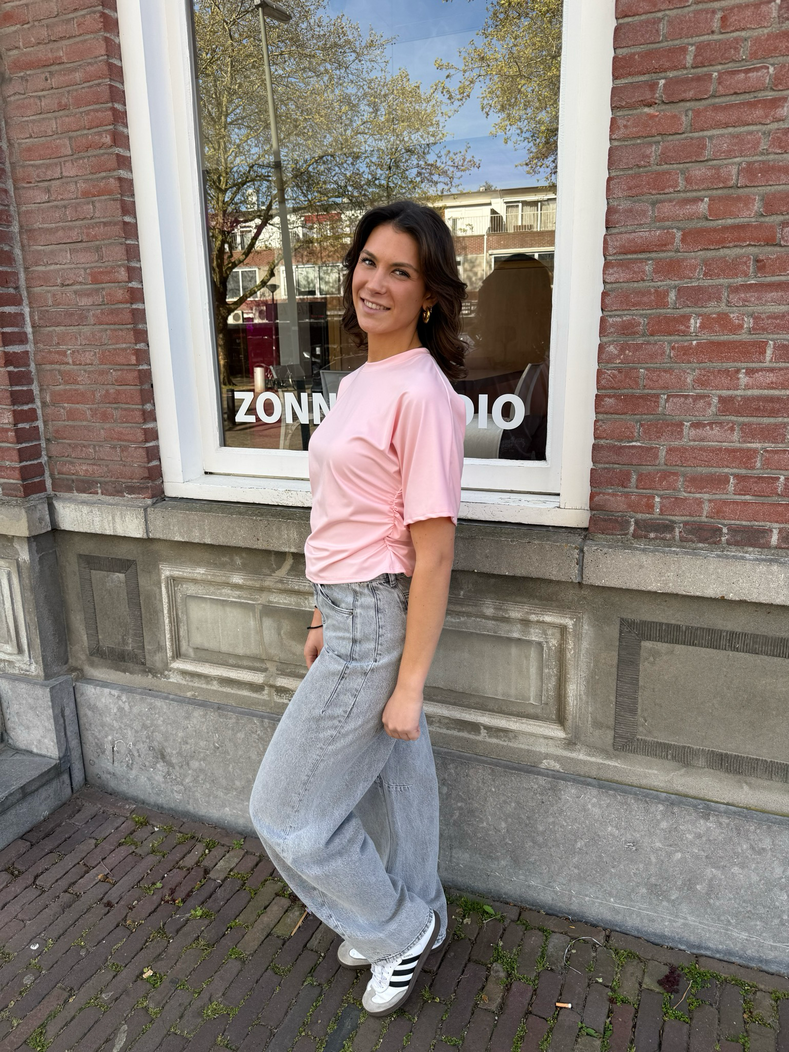 Ella snatched top roze