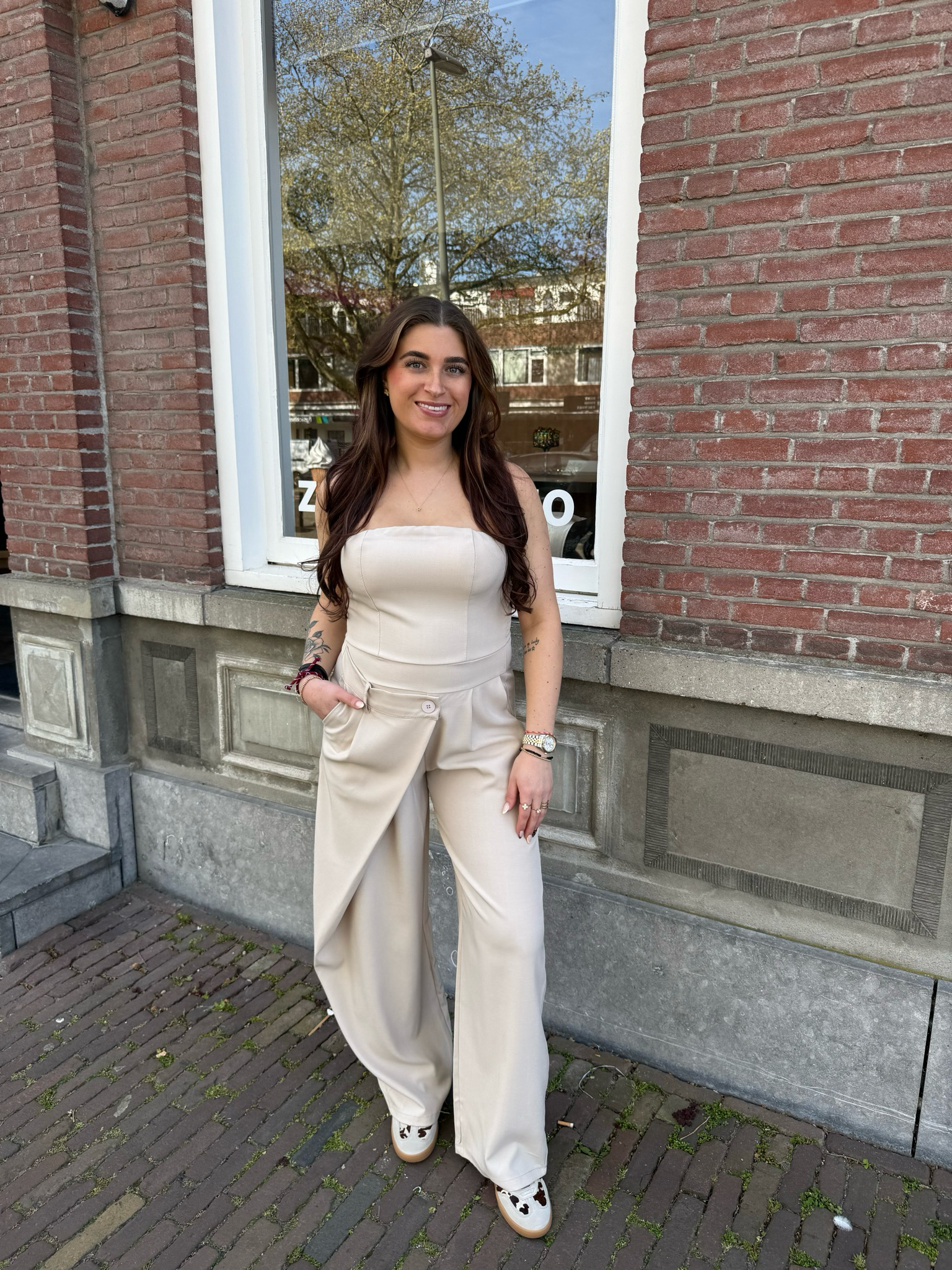 MAE jumpsuit beige