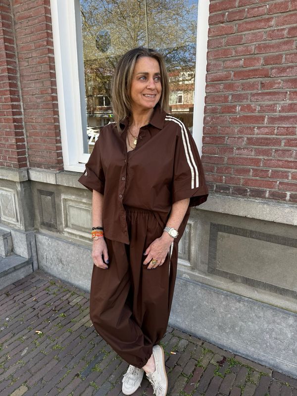 Maud co-ord set brown