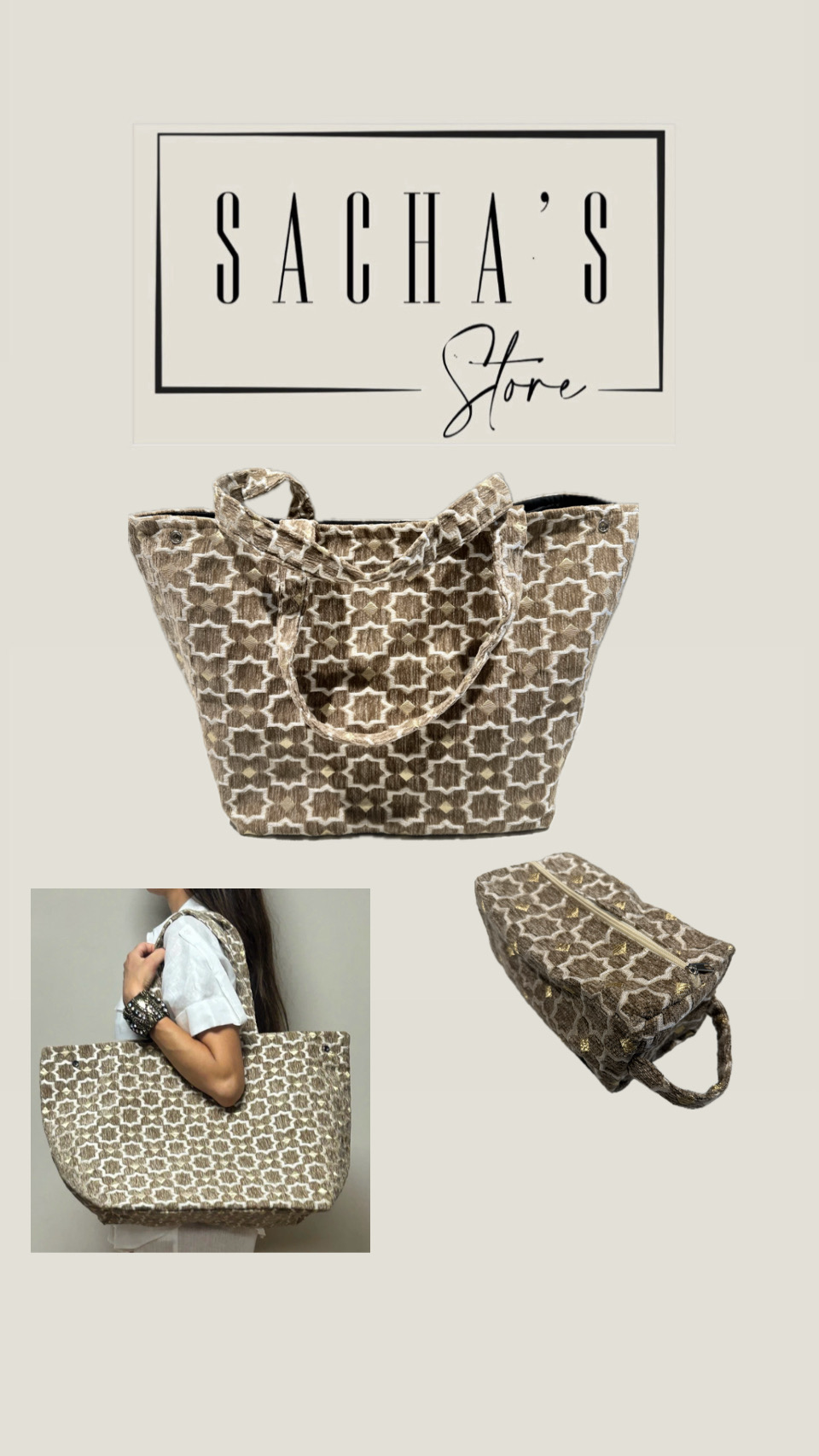 Kelly bag large beige