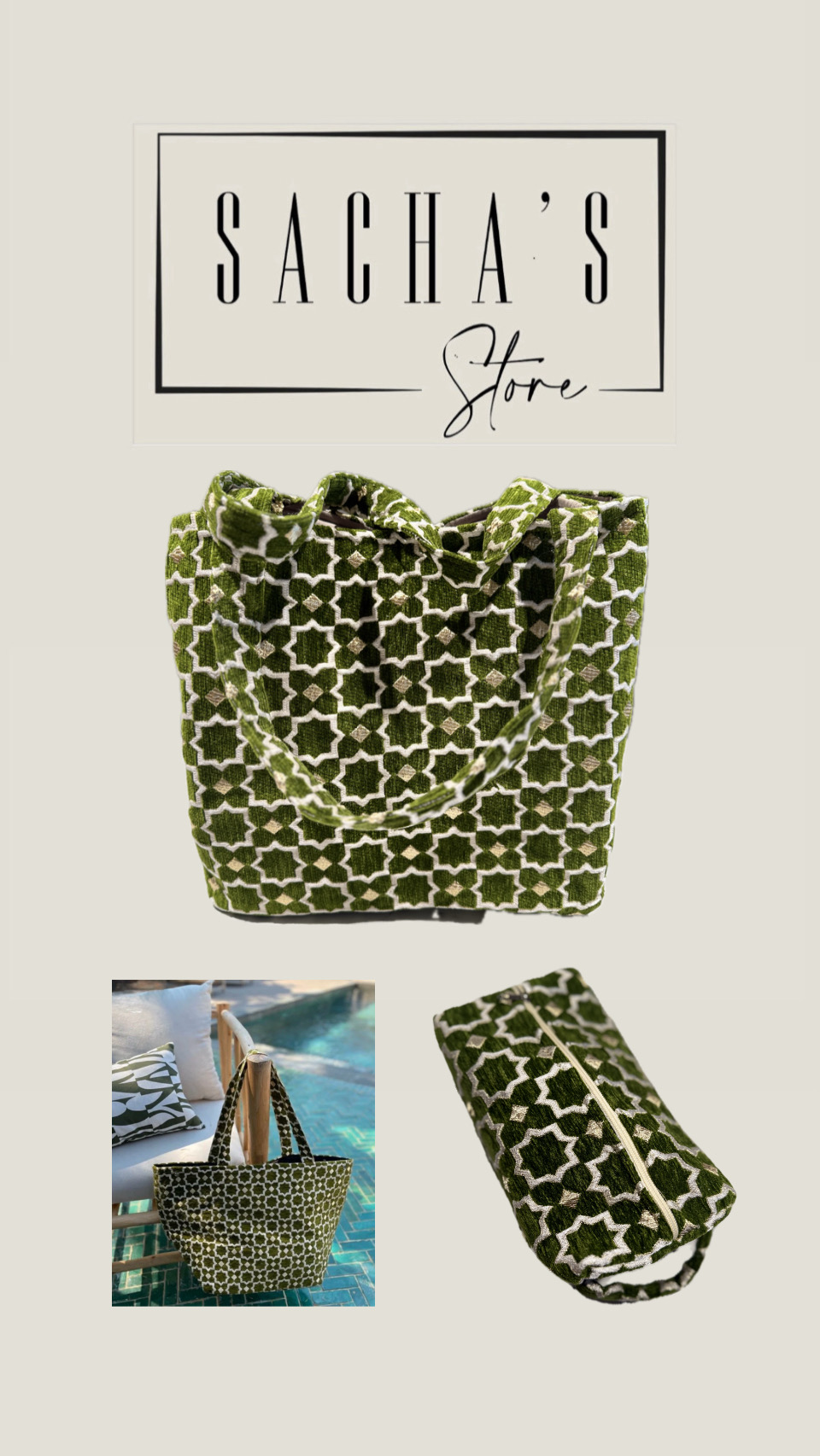 Kelly bag large olijf