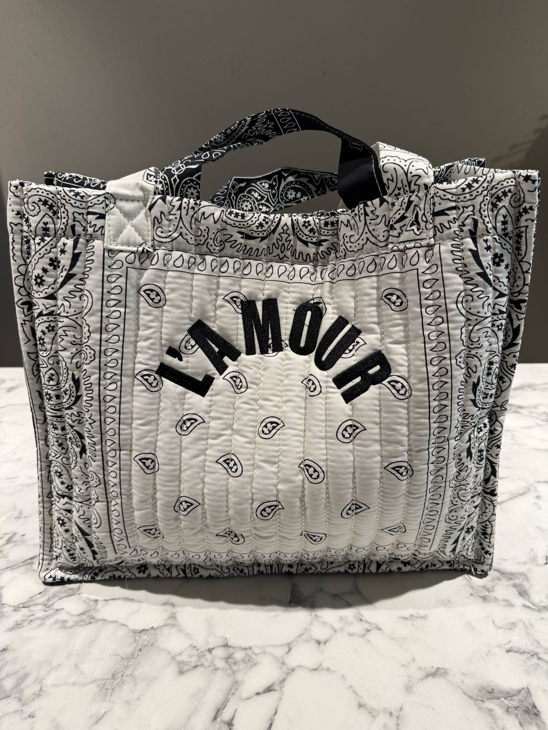 Lisanne shopper black & white