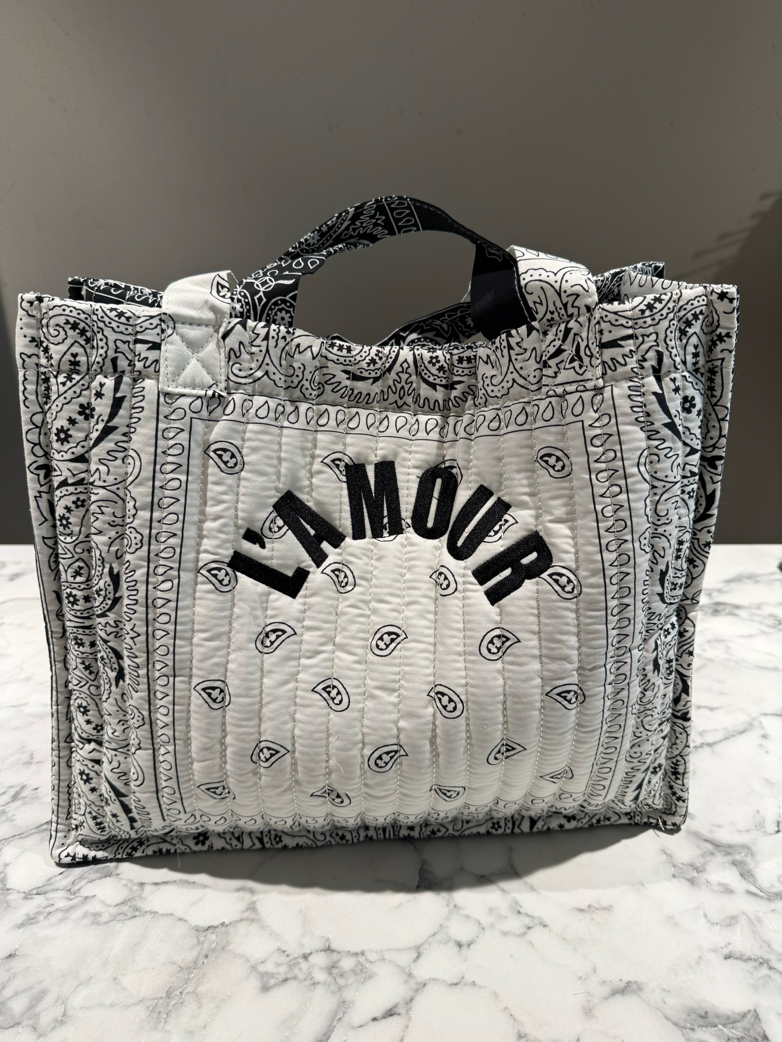 Lisanne shopper black & white