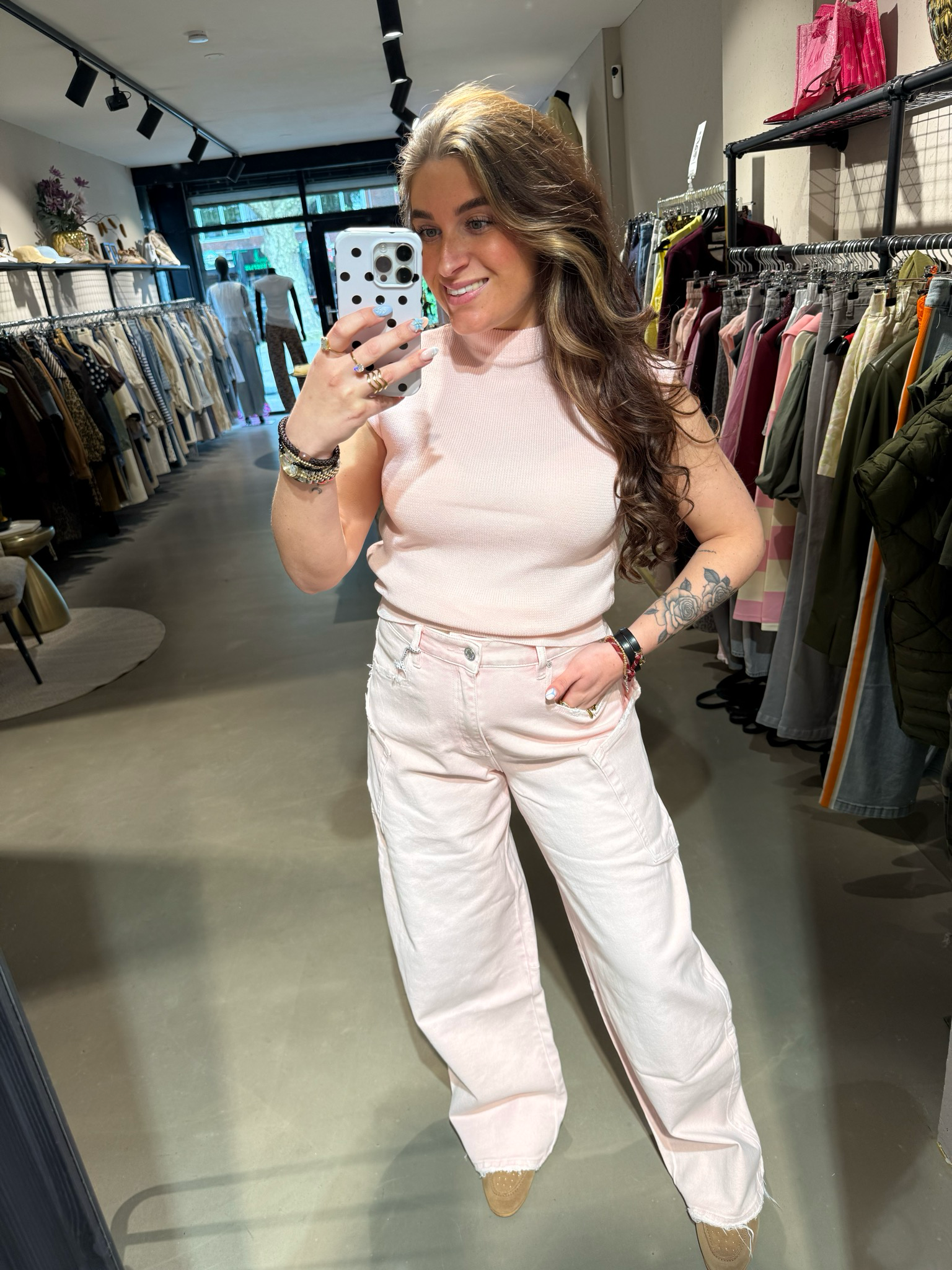 Queen Hearts  Lisa balloon jeans roze