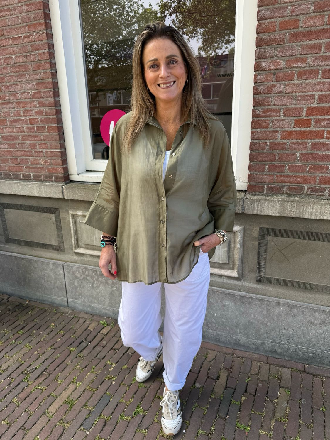 Milou blouse army green