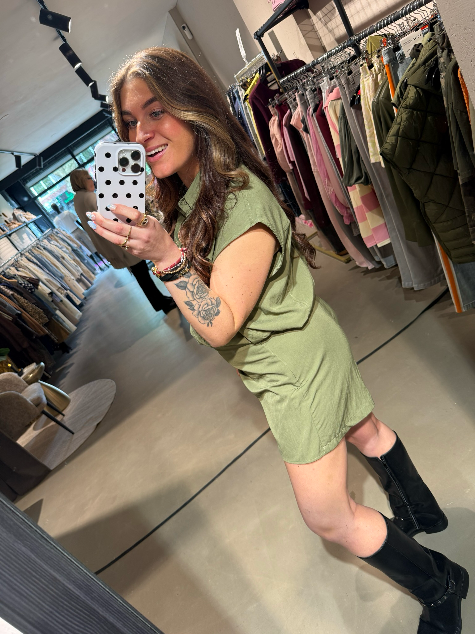 Babs  co-ord set army green
