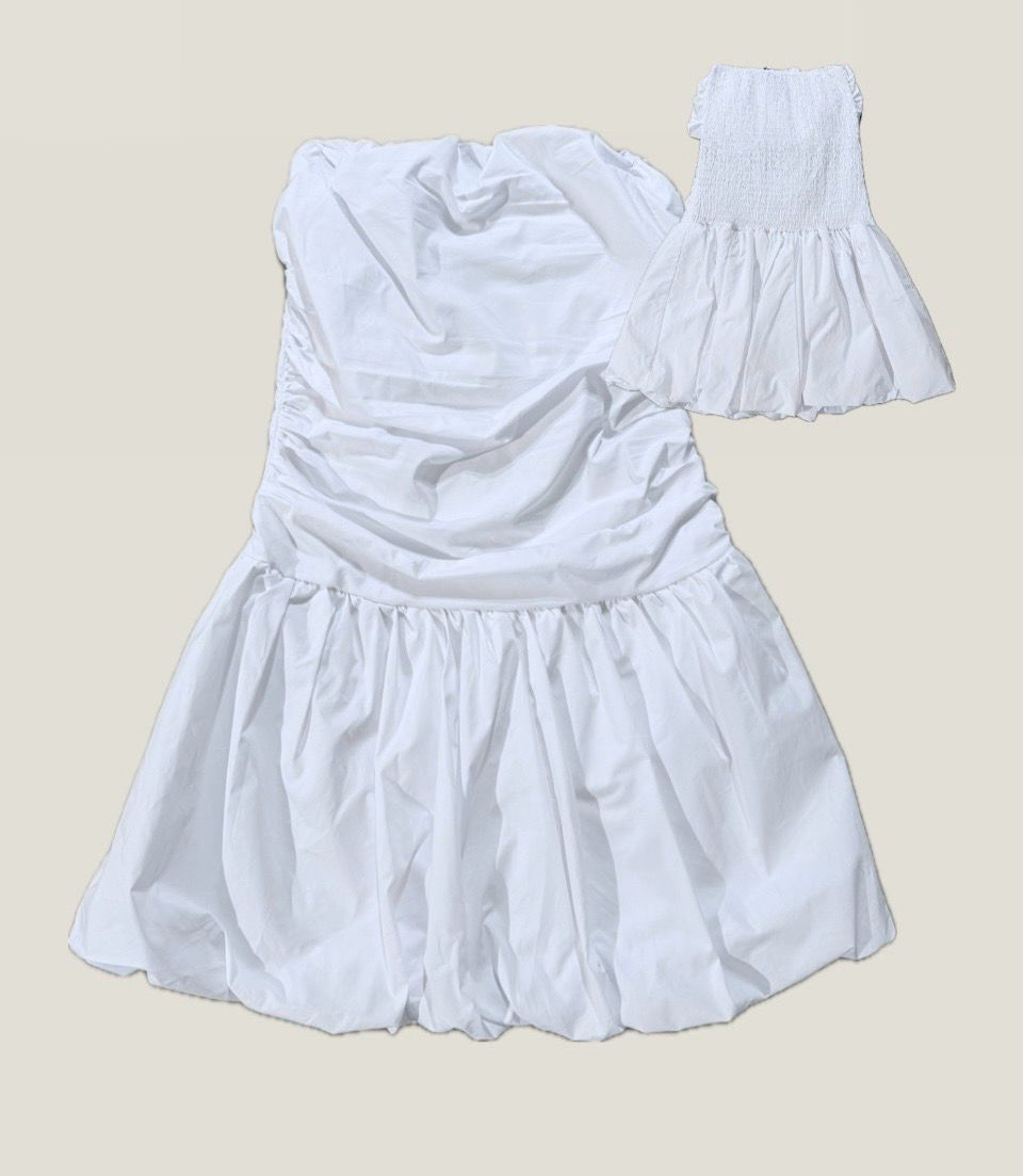 Sue little balloon strapless dress wit. Sue little balloon strapless dress wit.