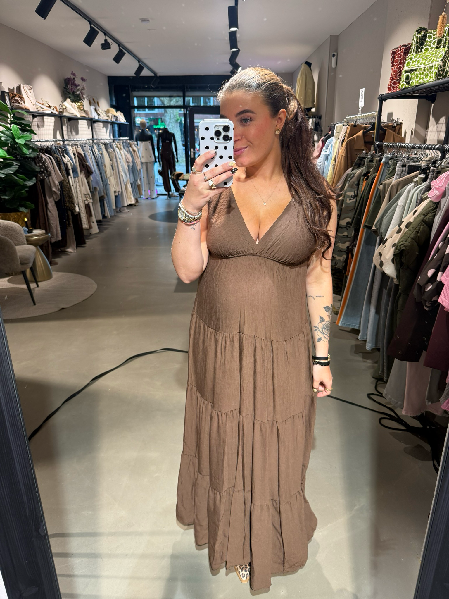 Thea summerdress chocalate brown