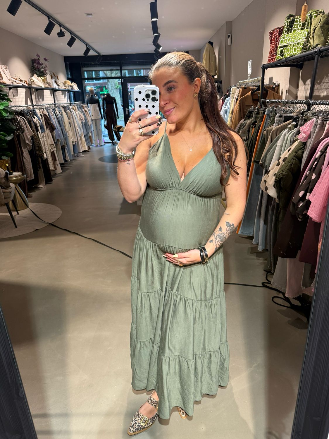 Thea summerdress army green