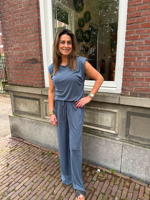 Sellie comfy co-ord set jeans blauw