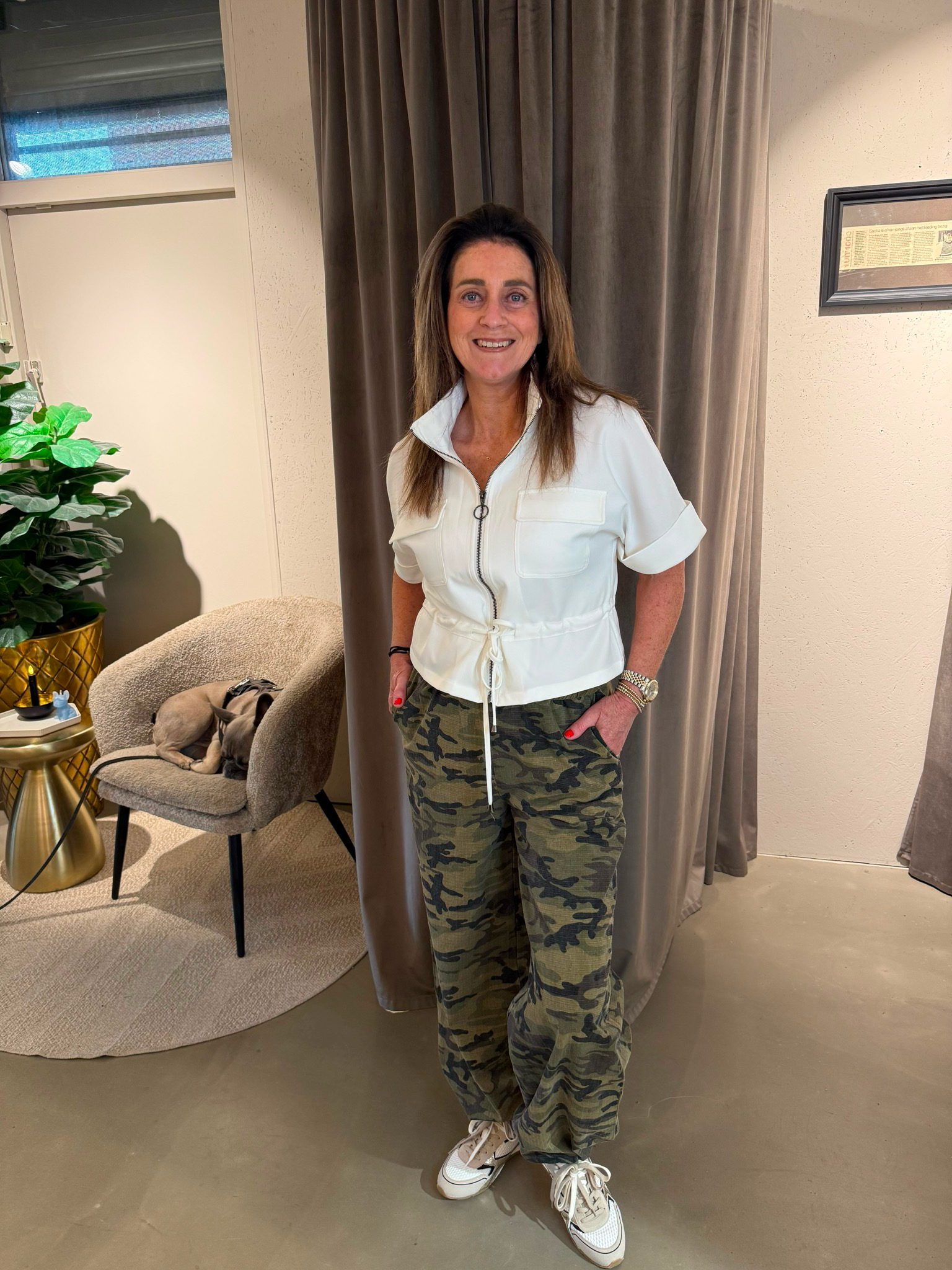 AMBIKA Esmee gilet wit