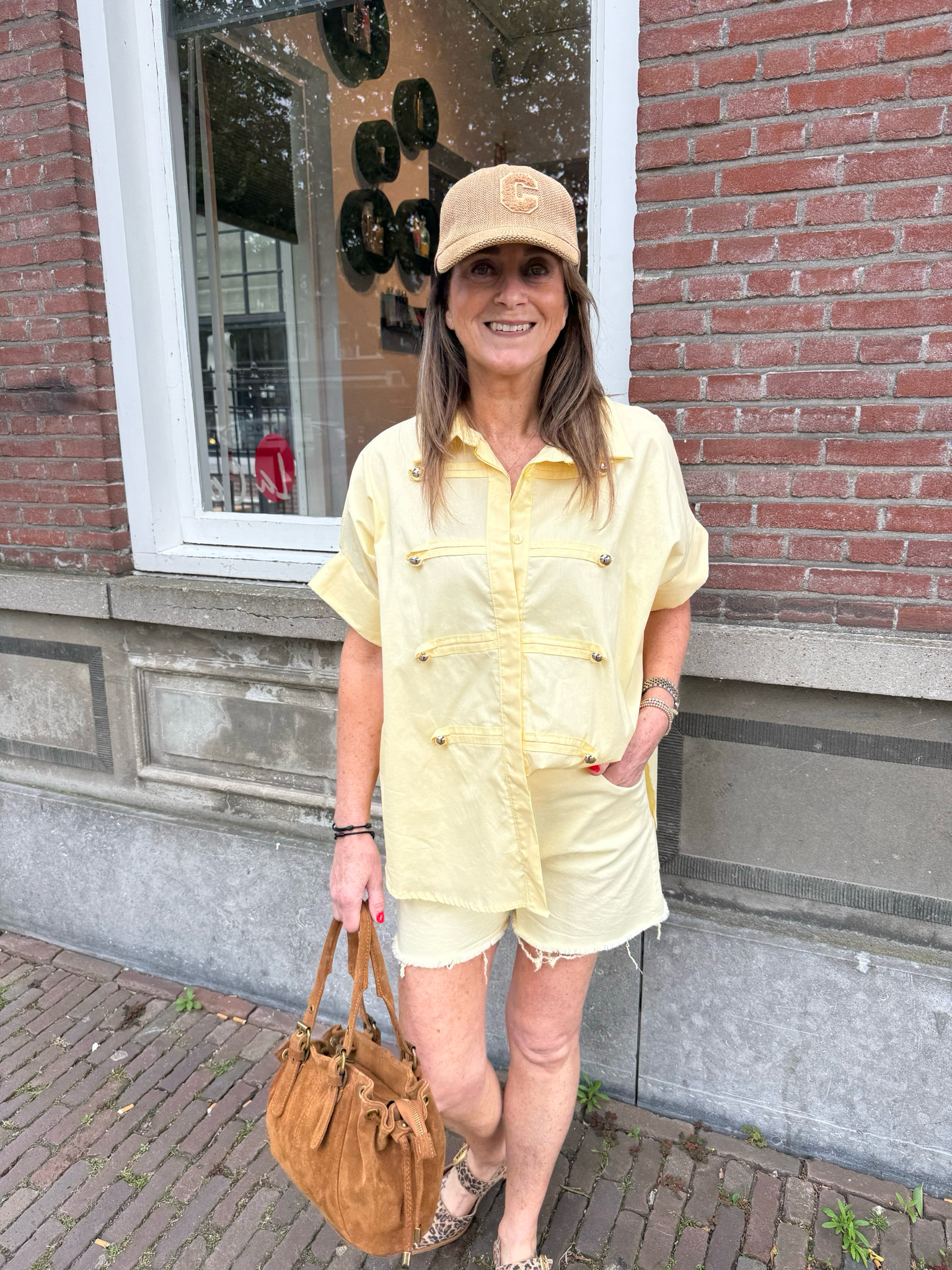 Ayla uniform blouse butter yellow