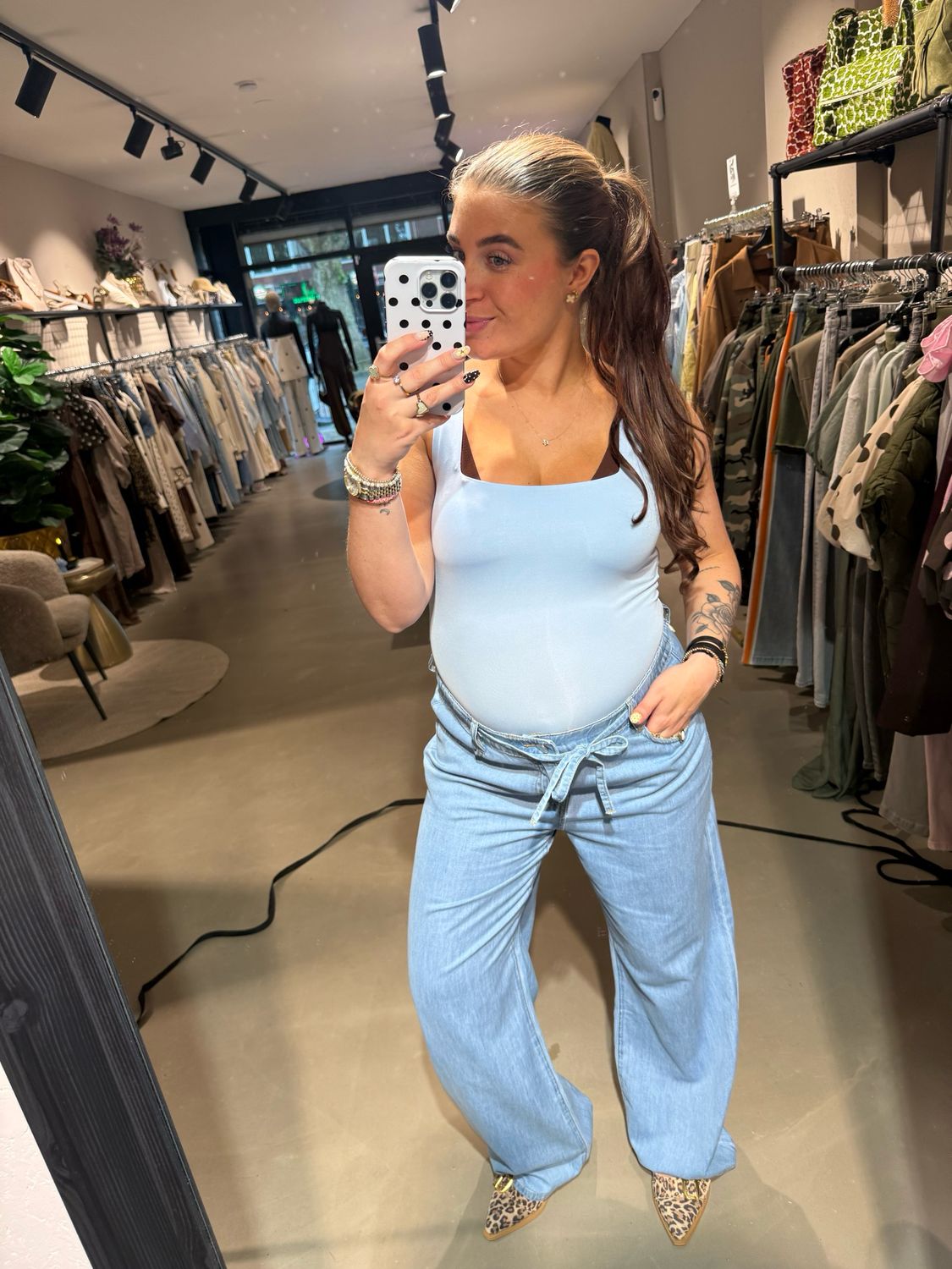 Benthe basic top baby blue