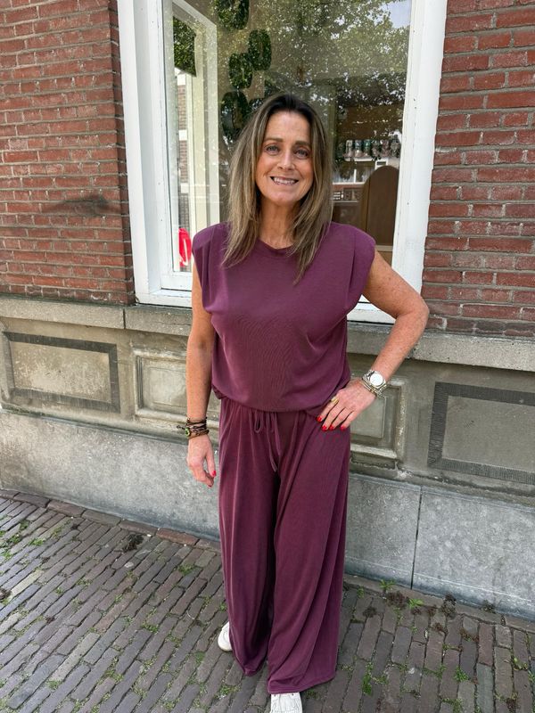Sellie comfy co-ord set bordeaux