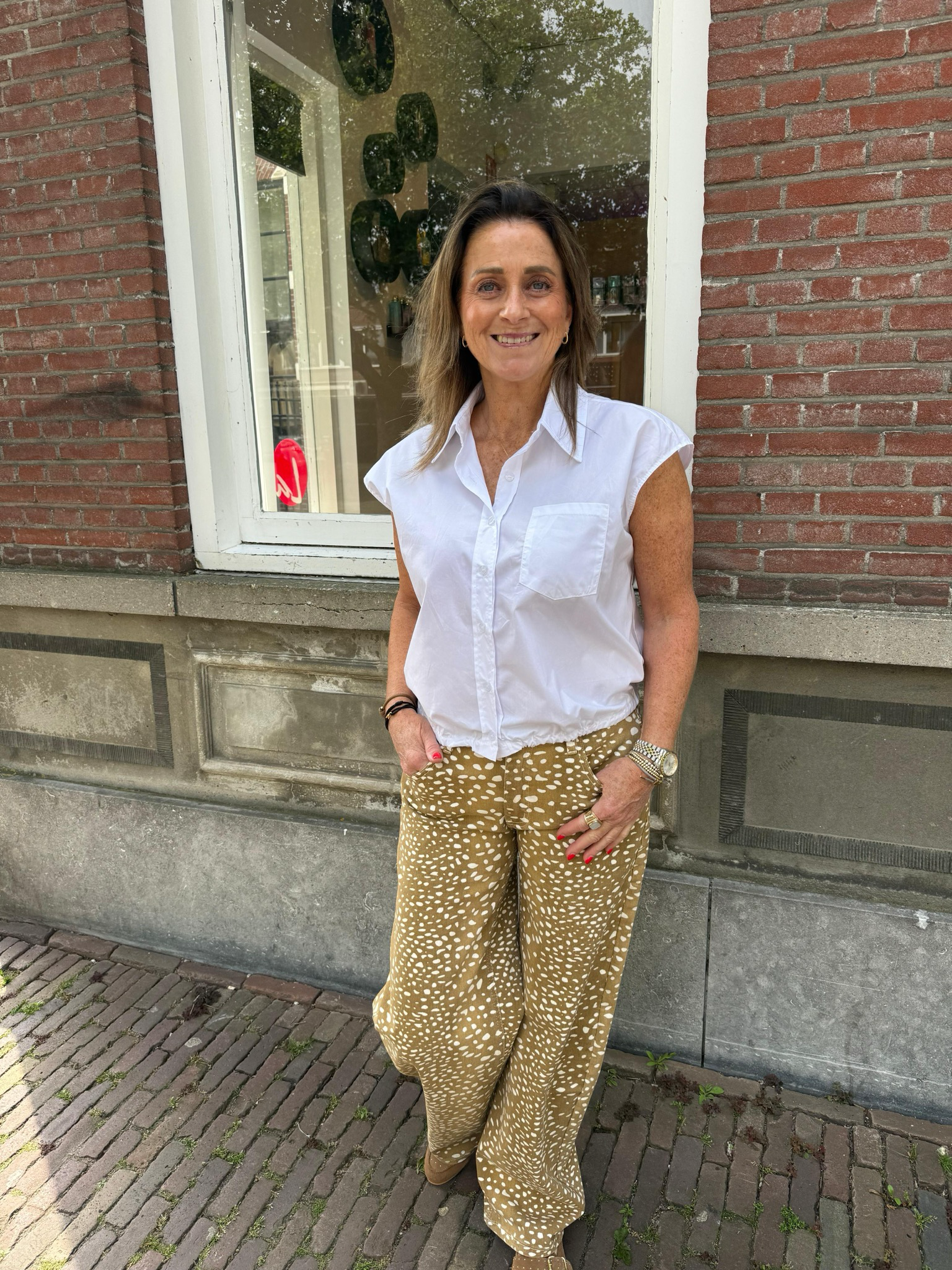 AMBIKA Abbey blouse wit