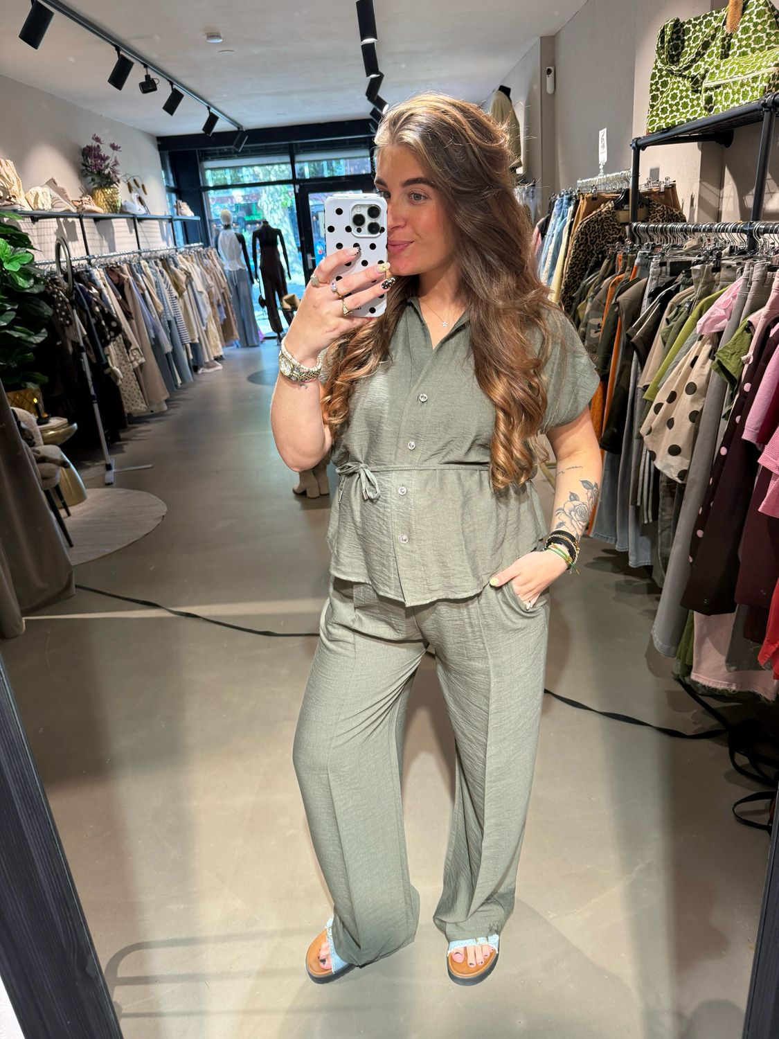 Chloe co-ord set army green Chloe co-ord set army green