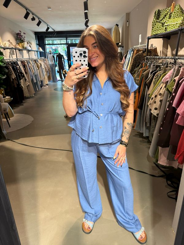 Chloe co-ord set blue