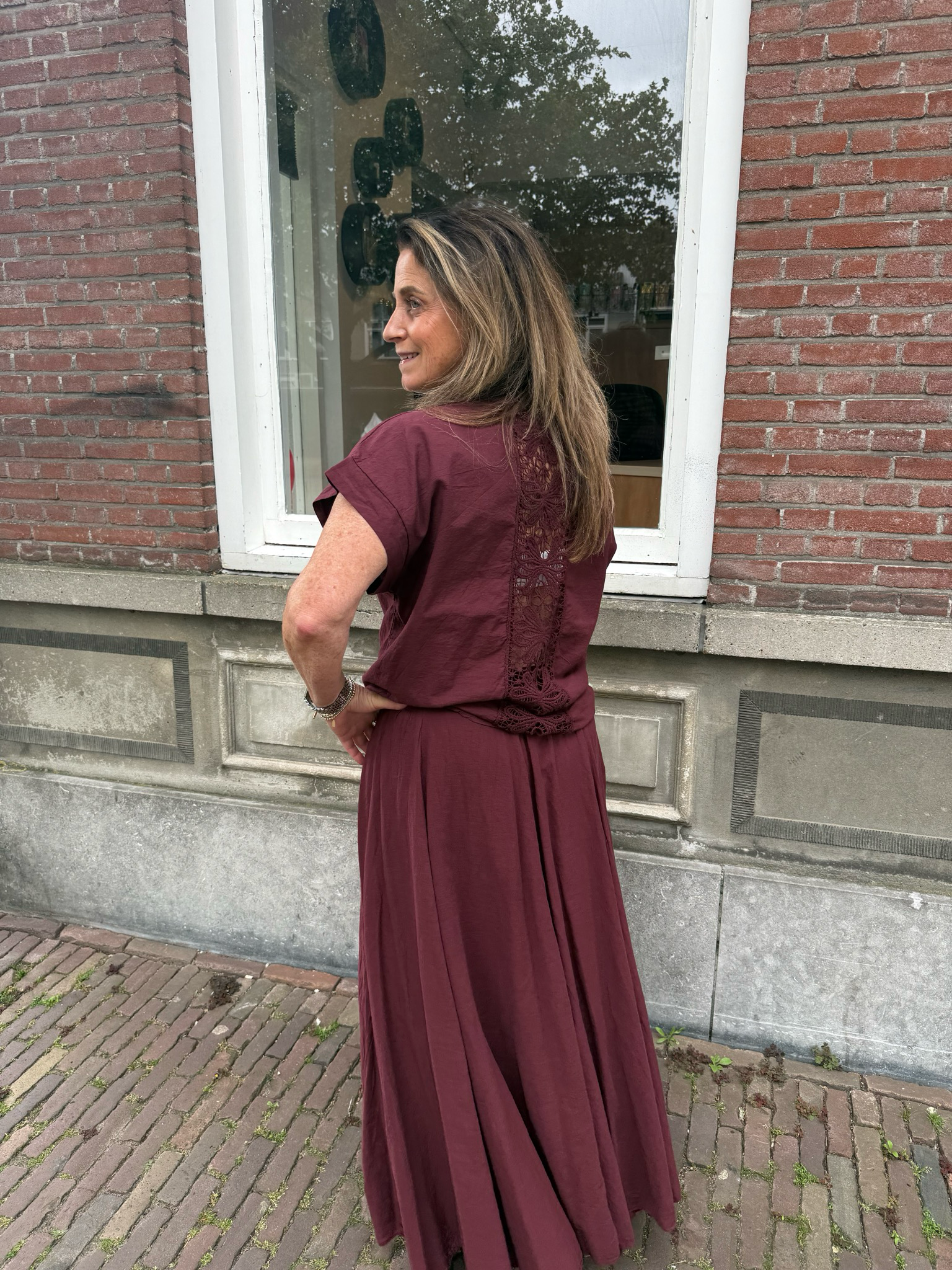Dunja co-ord bordeaux/purple