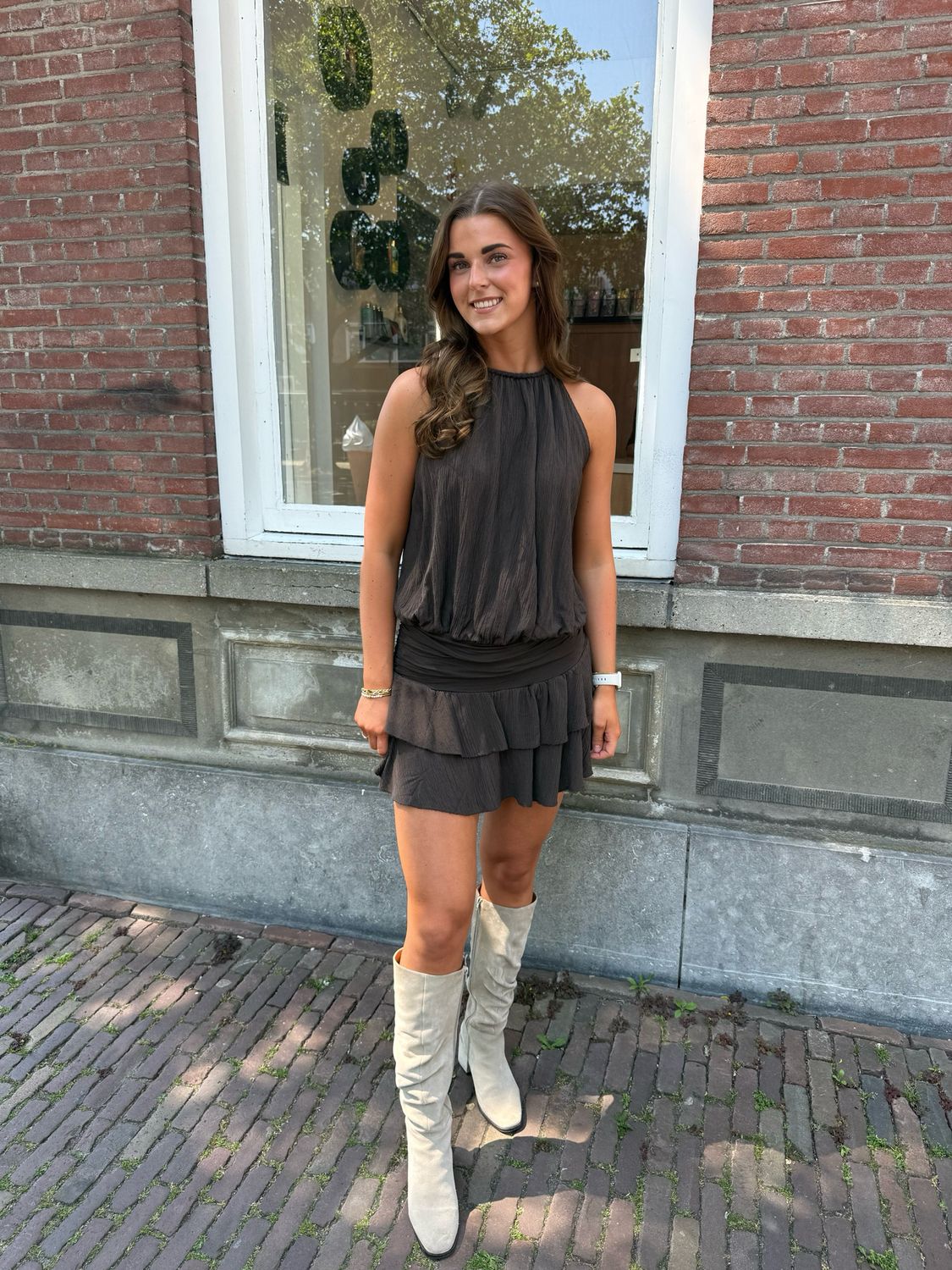 Elvira playsuit brown