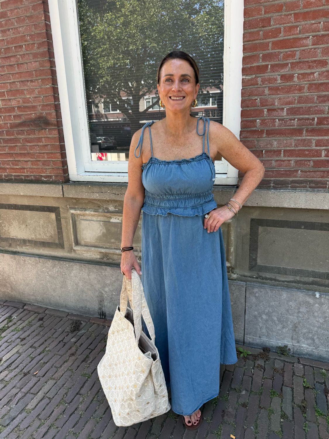 Huxley denim jurk
