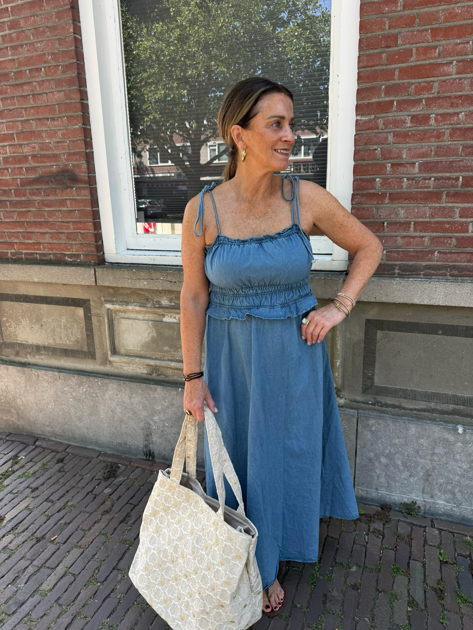 Huxley denim jurk